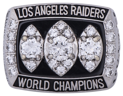 1983 Ted Watts Los Angeles Raiders Super Bowl XVIII Championship Ring